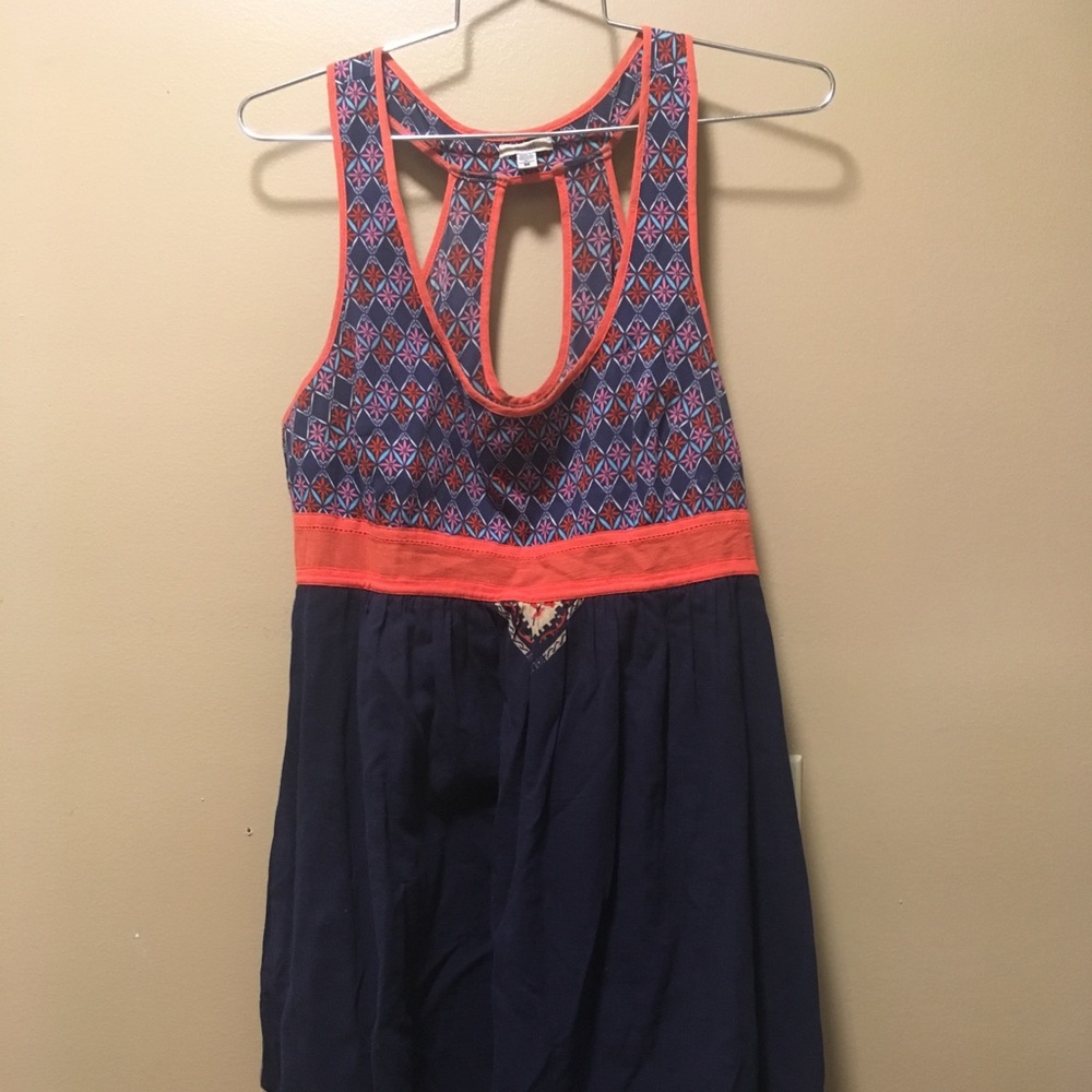 Ecote mixed print mini dress